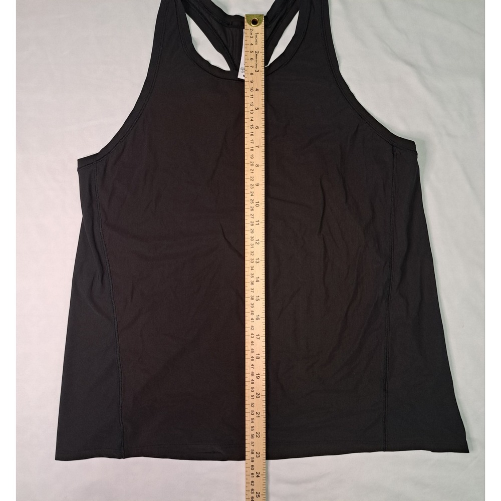 Athleta Women's Black Racerback Tank M Classic Gym Soft Stretchy Comfy Workout - Picture 3 of 6
